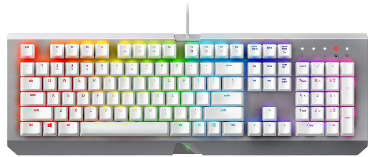 NEW Razer Blackwidow X Chroma Mercury Edition, newest White